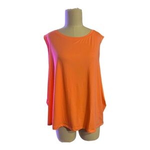 NEW Fabletics Dry Flex Muscle Tank Orange Size 3X